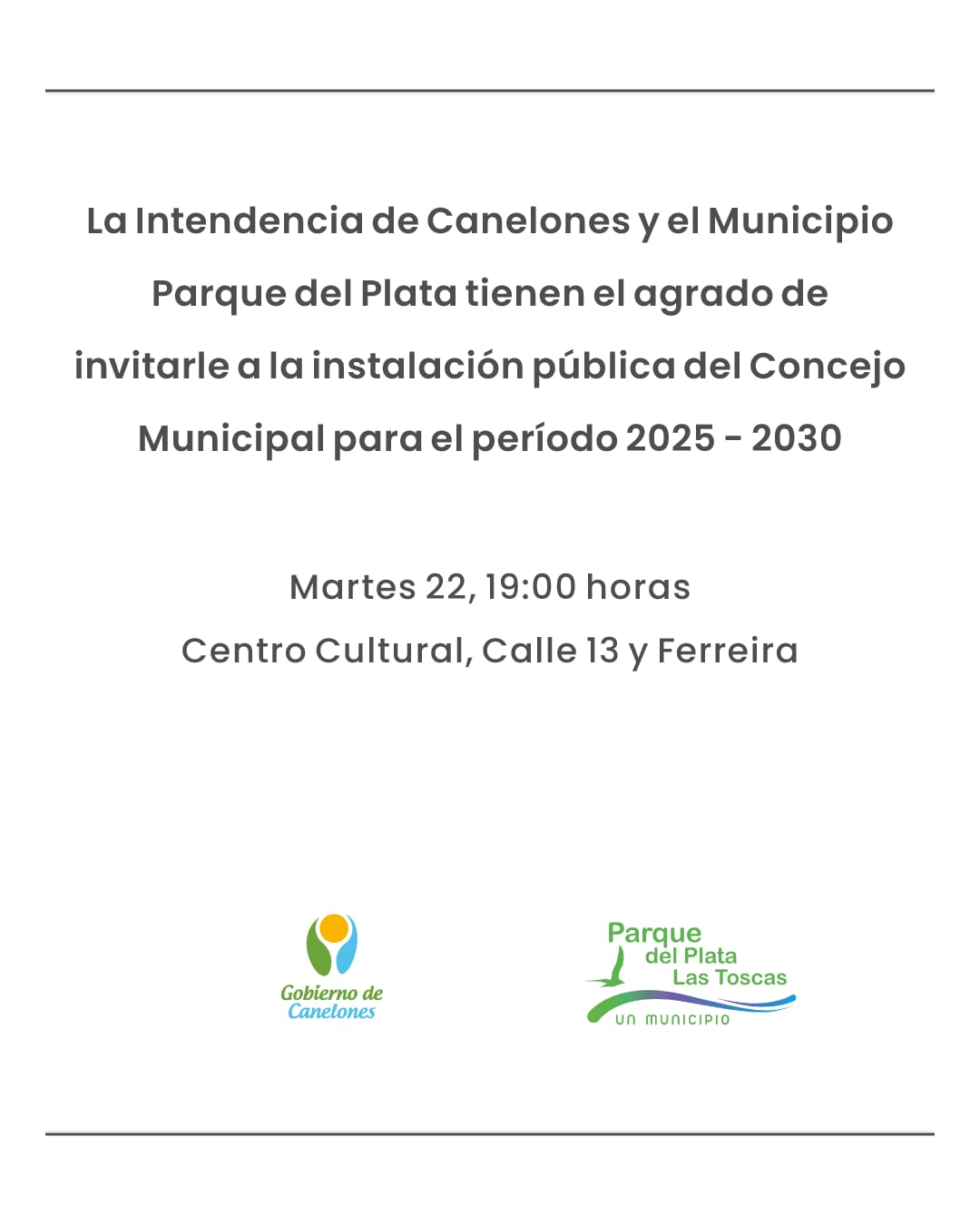 lnstalación del Concejo período 2025-2030