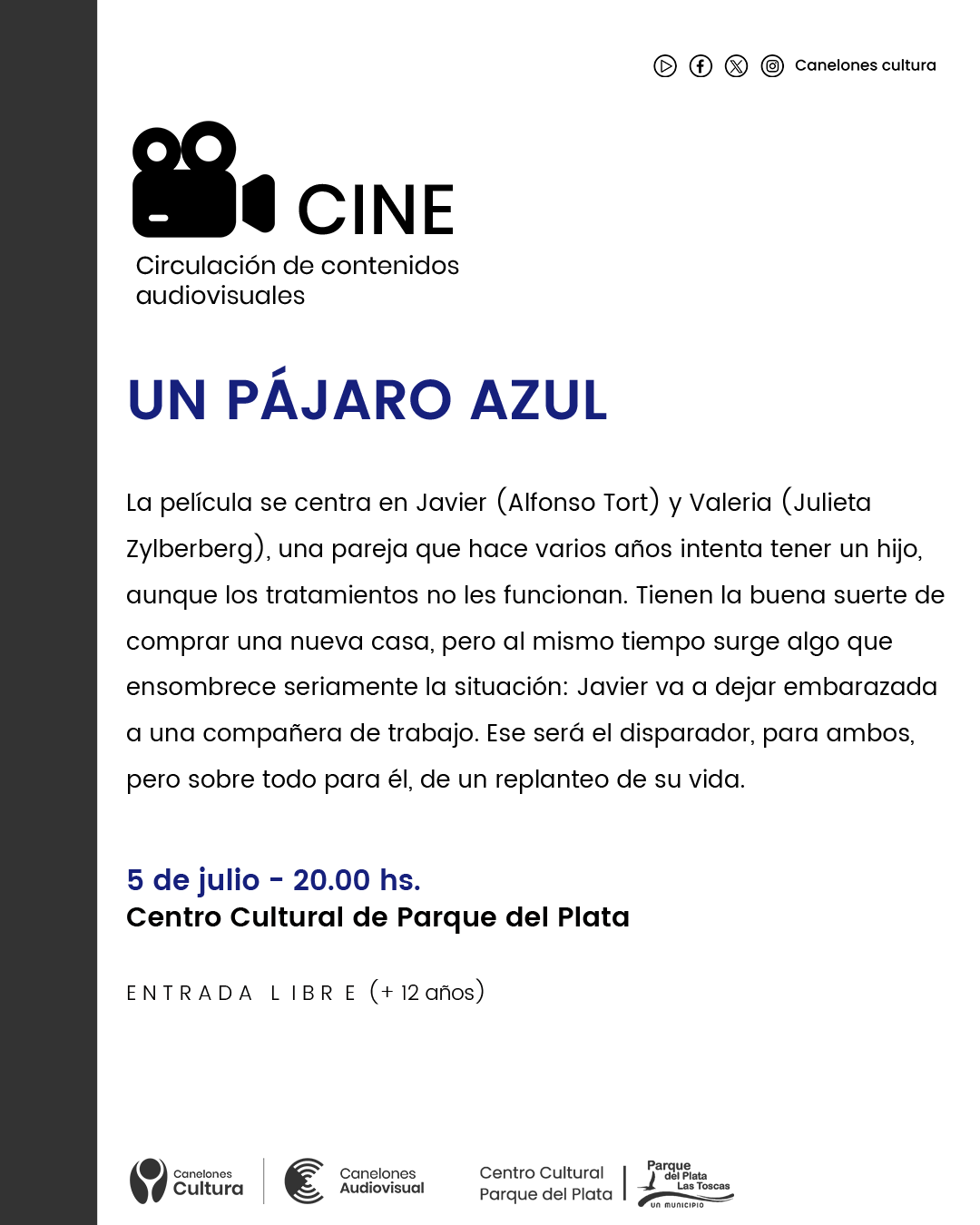 Película: Un pájaro azul