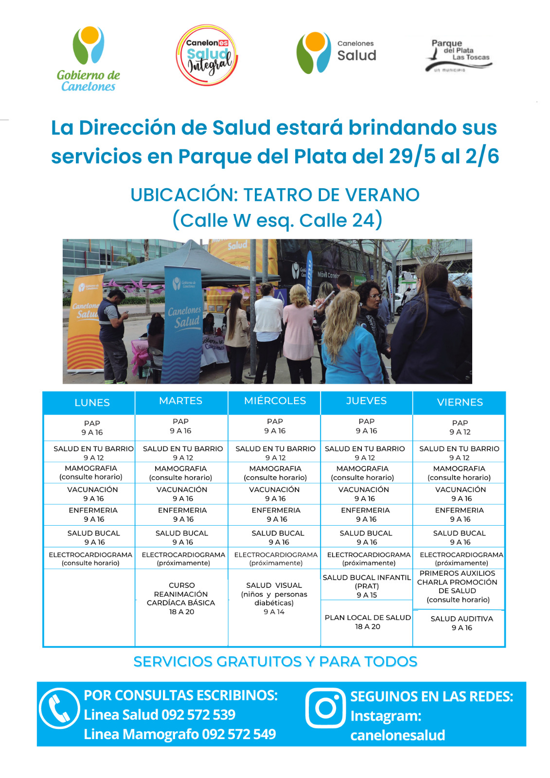 Jornadas de Salud en Parque del Plata