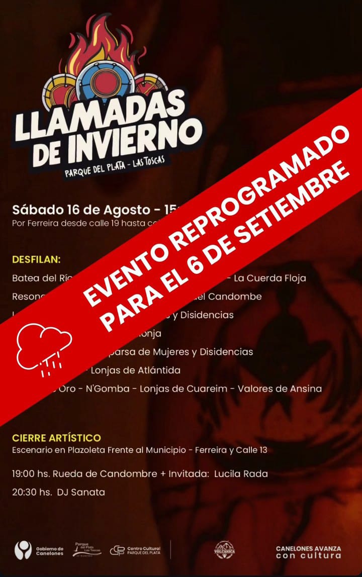 Reprogramación de Llamadas de Invierno en Parque del Plata Las Toscas Reprogramación de Llamadas de Invierno en Parque del Plata Las Toscas
